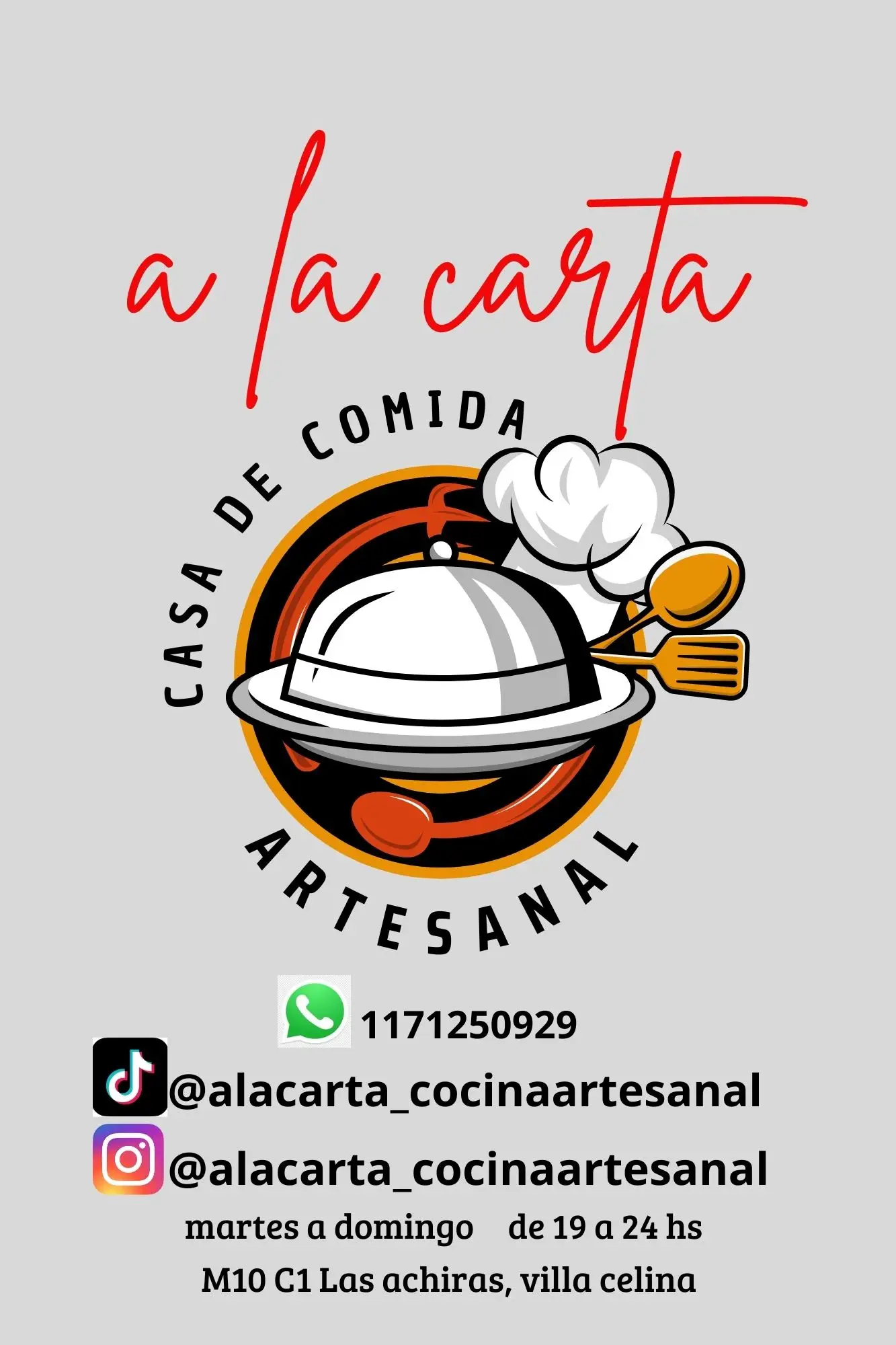 A LA CARTA COCINA ARTESANAL